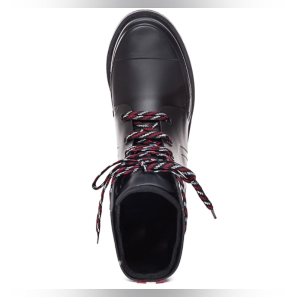 Bernardo Andra Lace Up Combat Moto Rain Boots - Picture 7 of 13